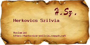 Herkovics Szilvia névjegykártya